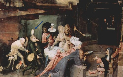 Hieronymus Bosch - Triptych of Temptation of St Anthony (detail)