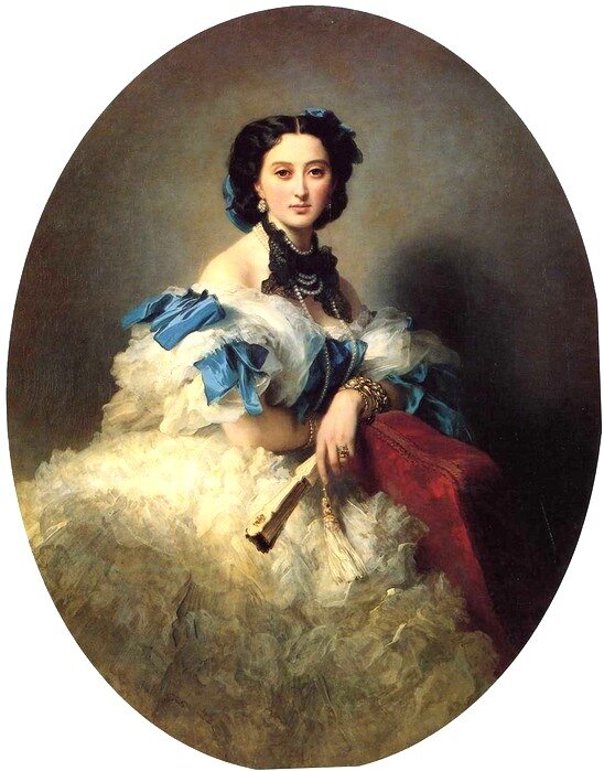 Franz-Xavier Winterhalter. Портрет графини Варвары Алексеевны Мусиной-Пушкиной. 1857г. Эрмитаж