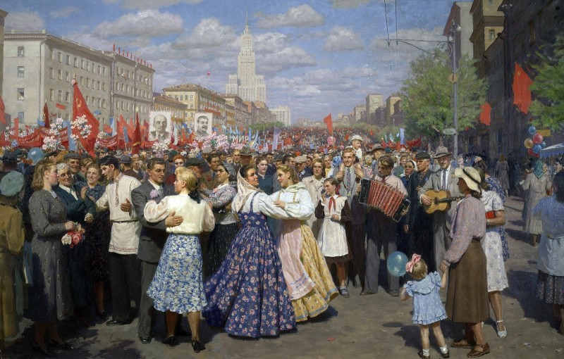 Первое мая, 1952 г., художник Ю.П. Кугач.jpg