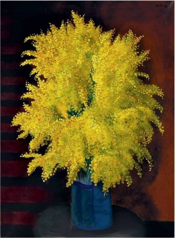 Moise Kisling bouquet of mimosa. Circa 1930.jpg