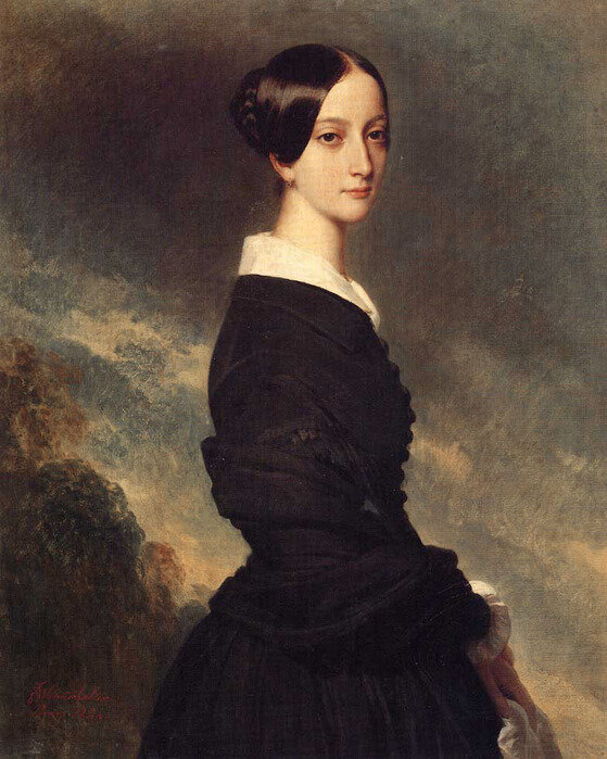 Franz-Xavier Winterhalter. Франсиска Каролина Браганса, принцесса Бразильская, принцесса де Жуанвиль.1844г.