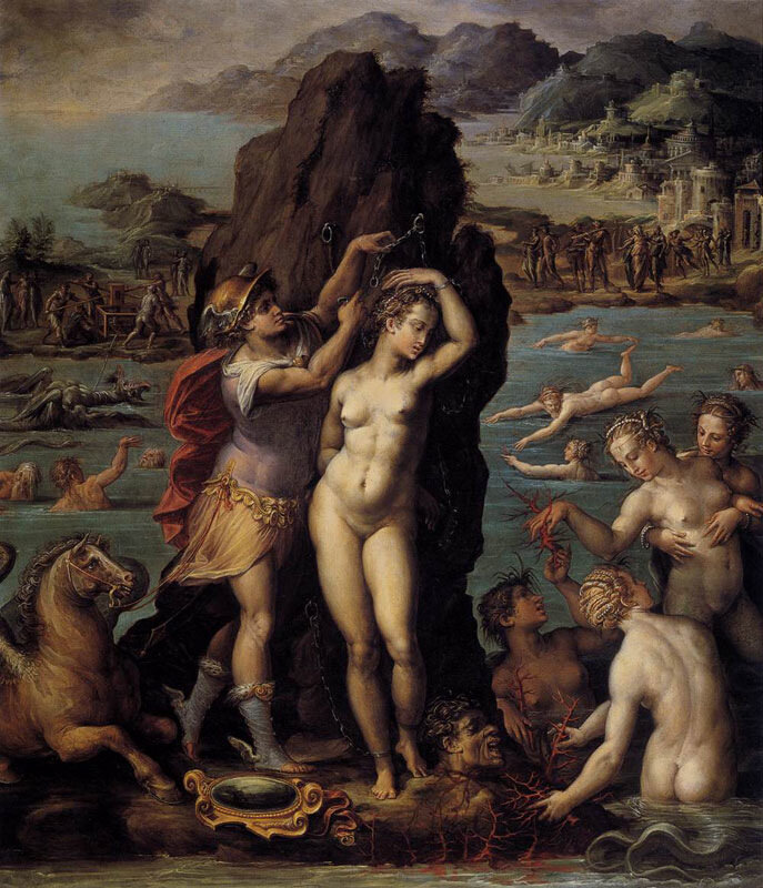 Персей и Андромеда, Джорджо Вазари, 1570-72 гг.Флоренция, палаццо Веттио