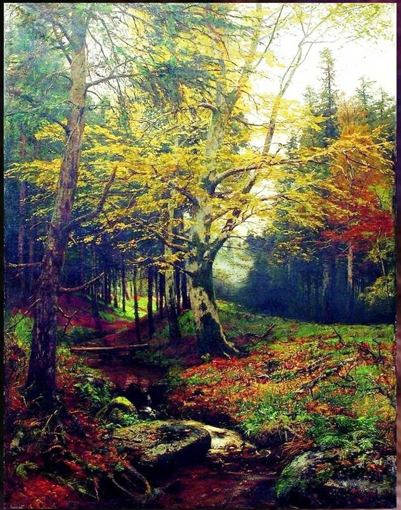 Картина Волкова. Ручей в лесу.jpg
