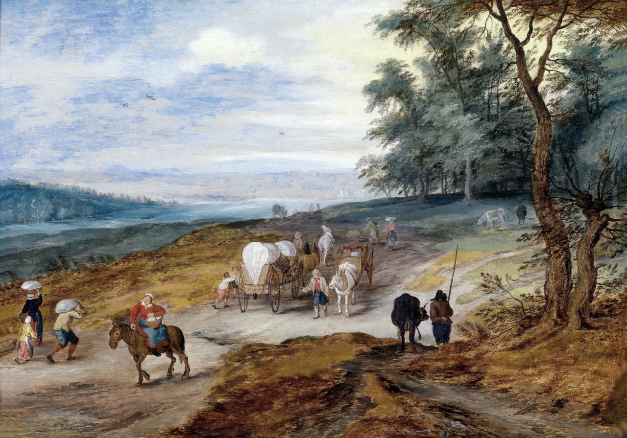 UNA - 0196 -- Jan Brueghel II the Younger - Пейзаж с путниками (частная коллекция).jpg