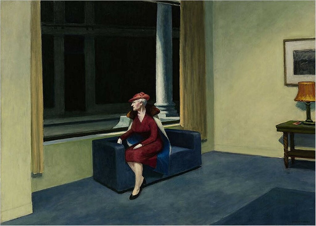 Hopper’s “Hotel Window” 1956