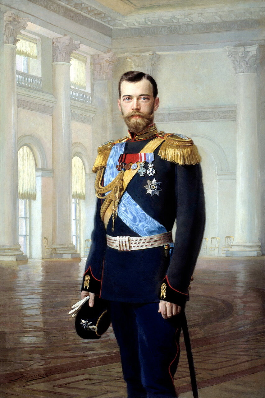 Липгарт Эрнест Карлович (1847-1932). Портрет императора Николая II, 1900