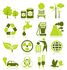 Экологические иконки | Векторный клипарт