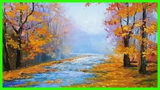 Живопись маслом картина Осенний Пейзаж МК А.Южаков +79857776200