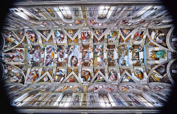 Сикстинская капелла в Ватикане - Потолок