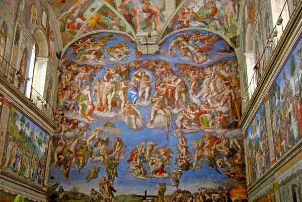 Сикстинская капелла в Ватикане - Страшный суд