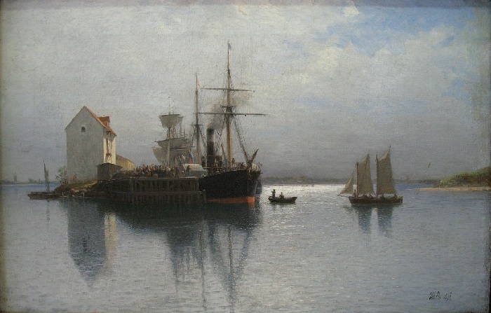 «Морской пейзаж». (1897). Екатеринбургский музей изобразительных искусств. Автор: Л. Ф. Лагорио.