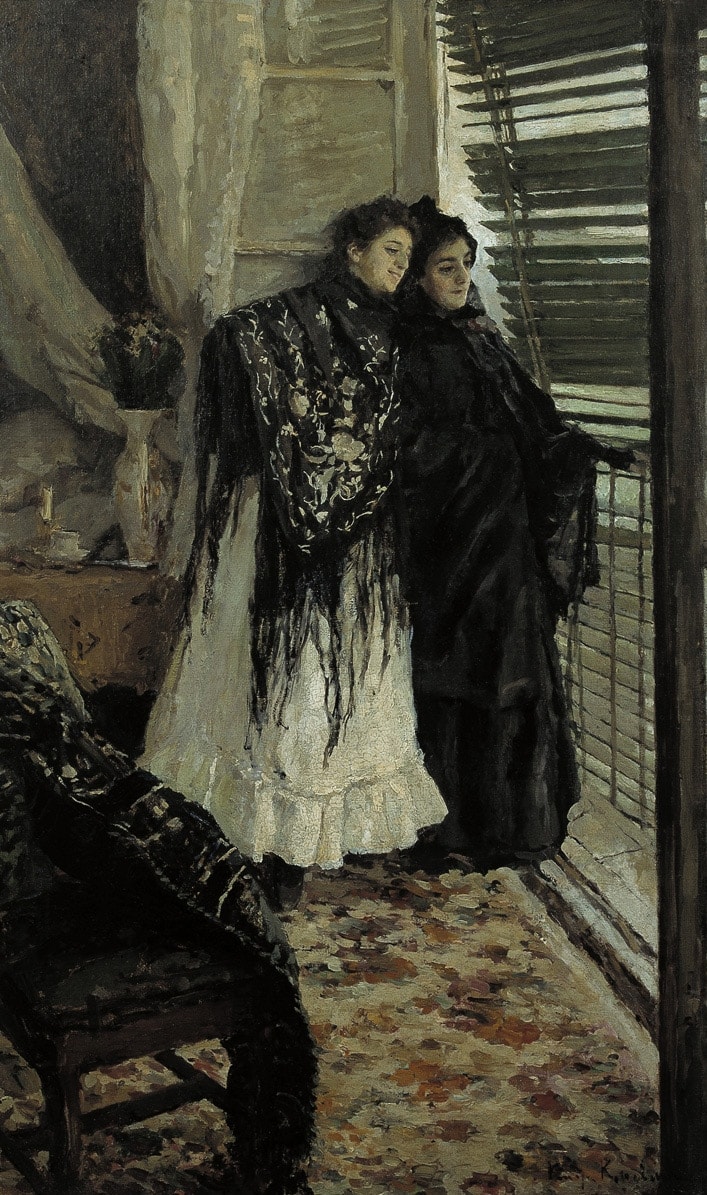 U-balkona.-Ispanki-Leonora-i-Ampara.-1888-1889