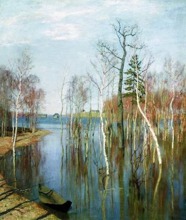 Левитан Исаак Ильич (1860-1900). Ранняя весна. 1890-е