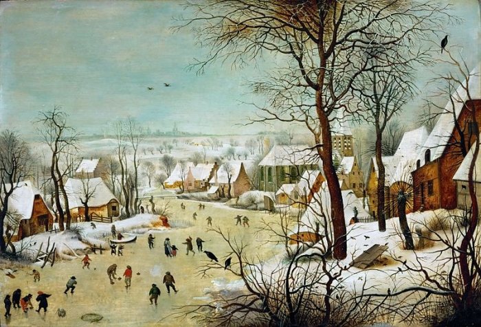 Зимние рисунки и зимние пейзажи известных художников, фото 6