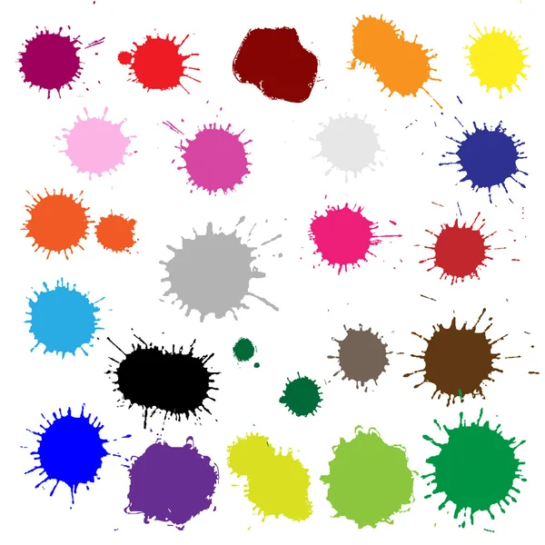Комплект пятна цвета объектов BLOB — стоковый вектор