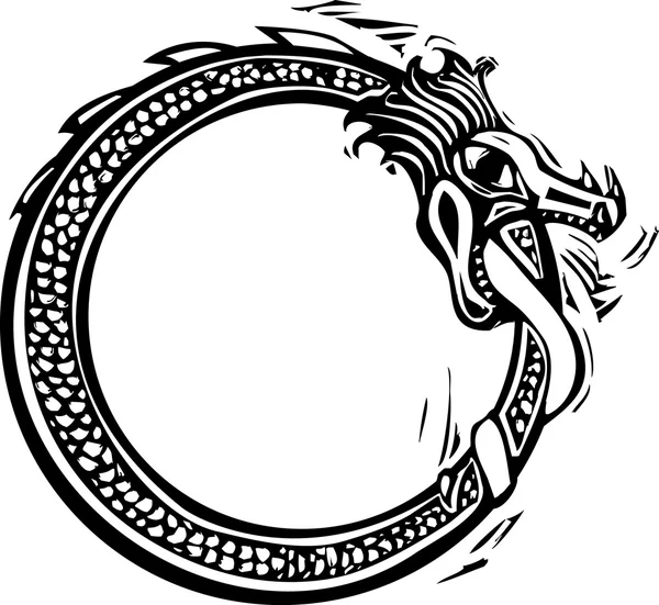 Midgard змей — стоковый вектор