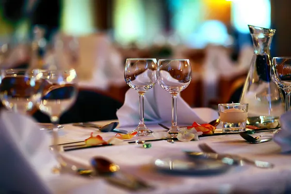 Свадебный ресторан — стоковое фото