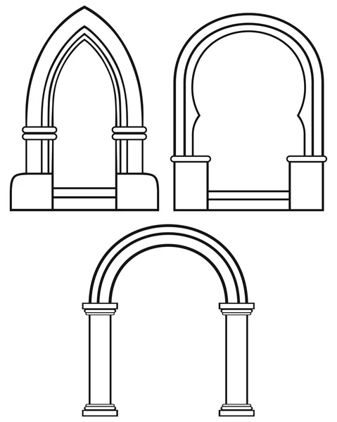 Классическая арка — стоковый вектор