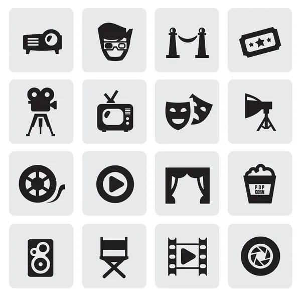 Символы кино — стоковый вектор