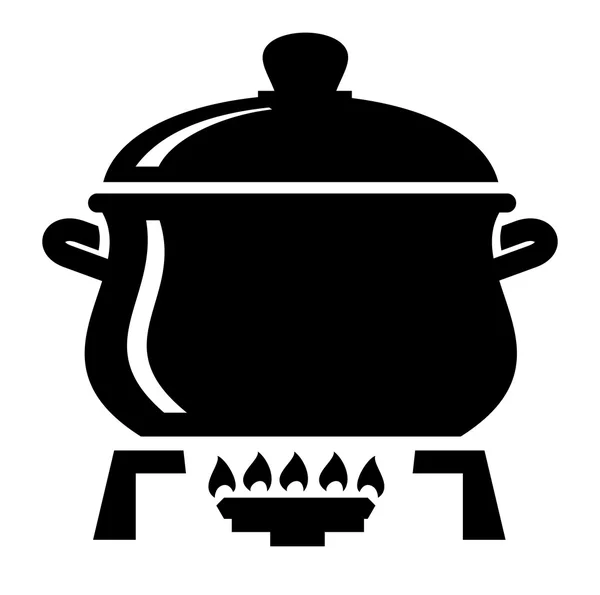 Приготовление pan значок — стоковый вектор