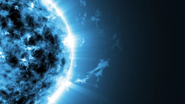 Большой синий солнце звезда — стоковое фото