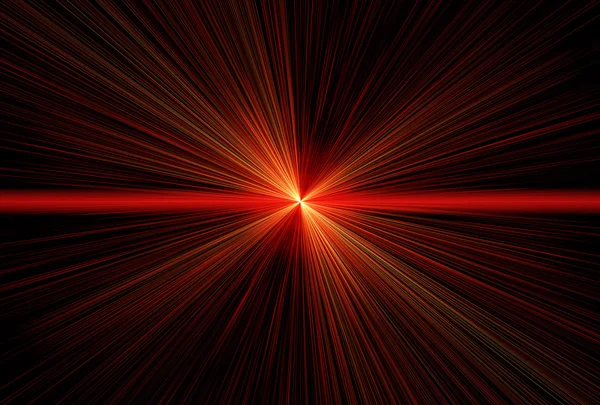 Красные лазерные лучи — стоковое фото