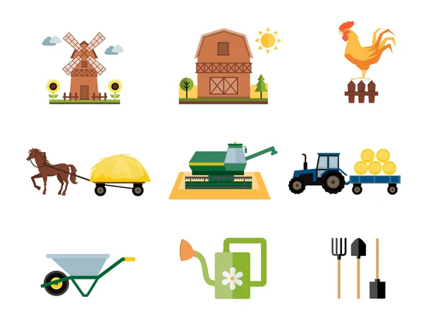 Сельское хозяйство символов — стоковый вектор
