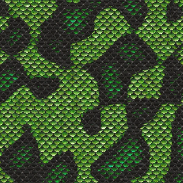 Зеленая змея текстуру кожи — стоковое фото