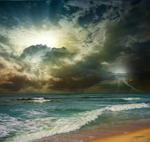 Глупость Ocean Beach Sunset — стоковое фото
