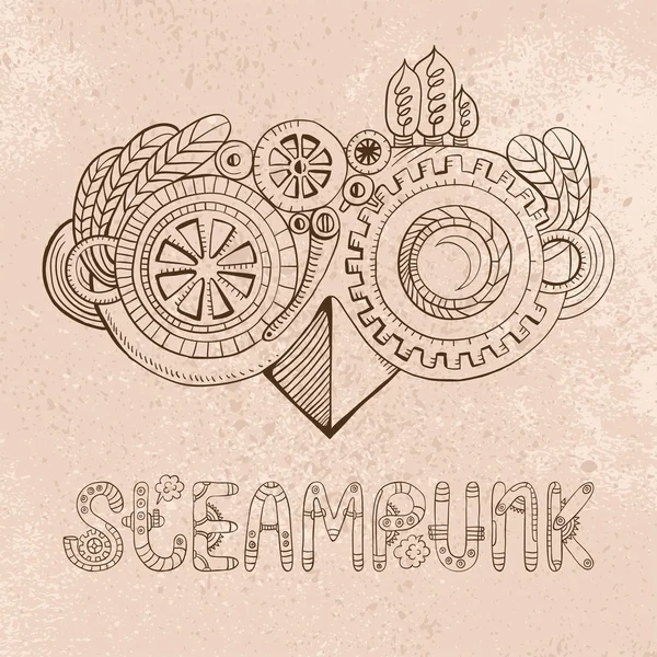 Изумленные взгляды steampunk — стоковый вектор