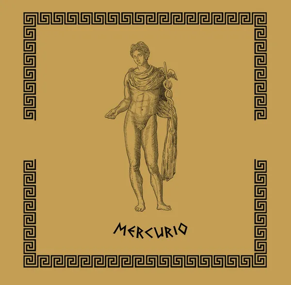 Бог Меркурий — стоковое фото