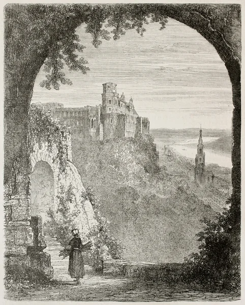 Гейдельбергский замок квинкиес — стоковое фото