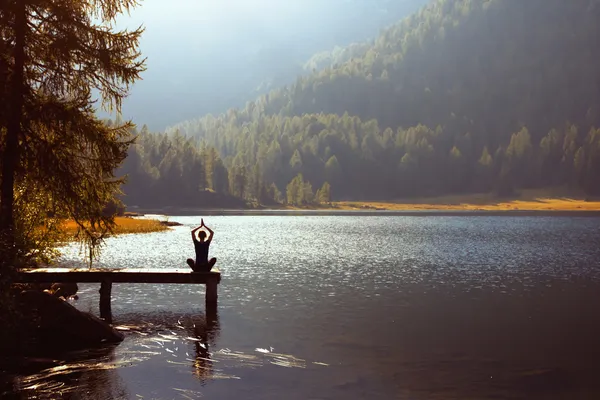Медитация и йога — стоковое фото