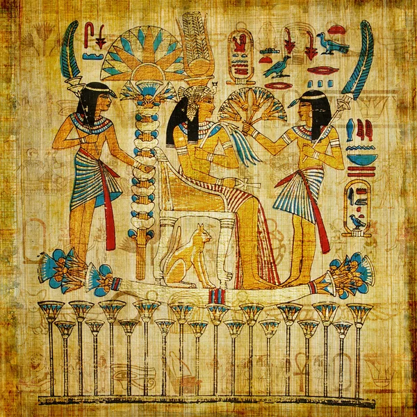 Старый Египетский папирус — стоковое фото