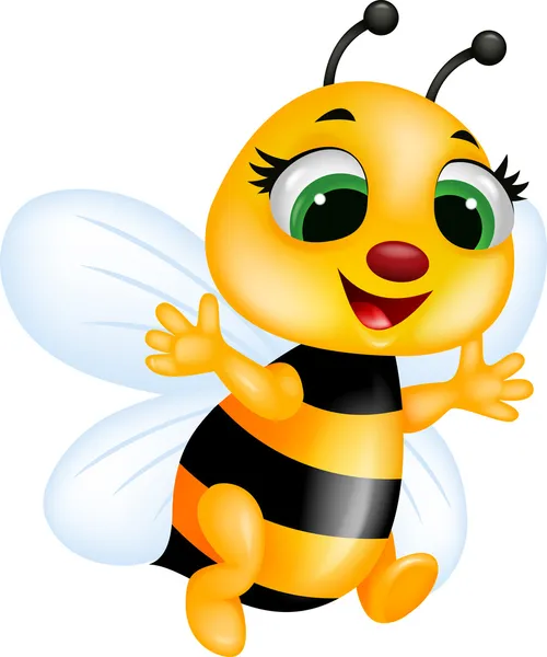 Мультфильм смешной пчела — стоковое фото