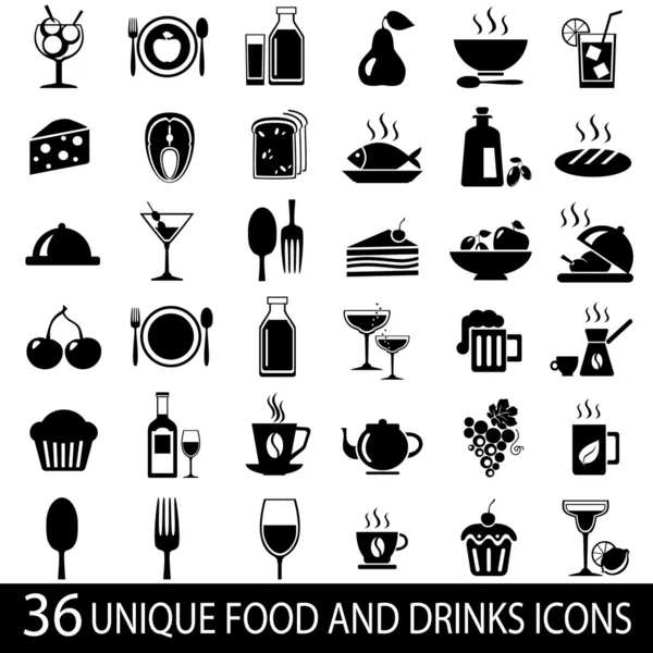 Big_set_food_icons — стоковый вектор