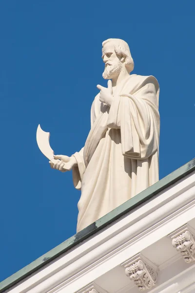 Варфоломей статуя евангелиста — стоковое фото