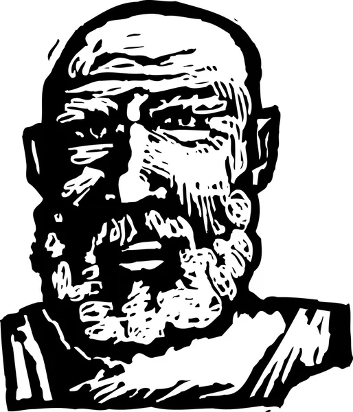 Векторная иллюстрация Сократа — стоковый вектор