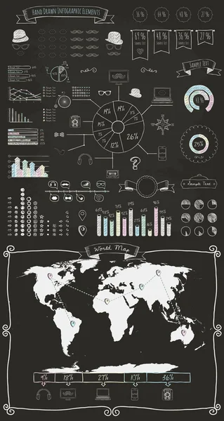 Элементы и иконы Инфографика — стоковый вектор