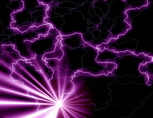 Фиолетовый фон с молнией — стоковое фото