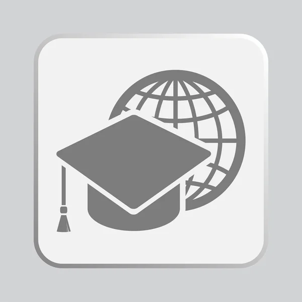 Символ кепки церемонии вручения дипломов — стоковое фото