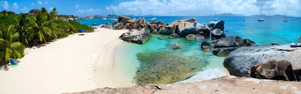 Красивый тропический пляж в Карибском бассейне Стоковая Картинка