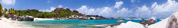Красивый тропический пляж в Карибском бассейне Стоковое Изображение
