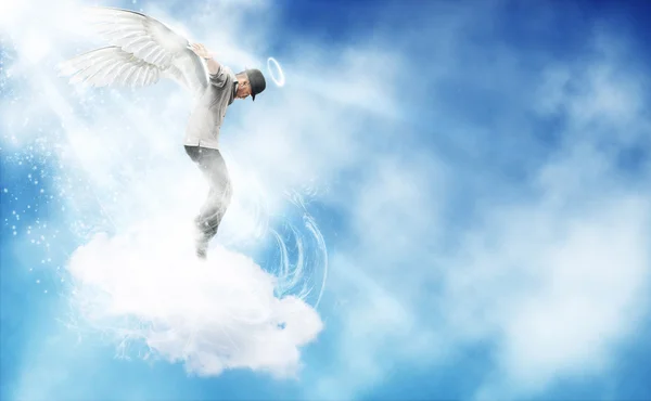 Танцы Ангел в небе Стоковое Фото