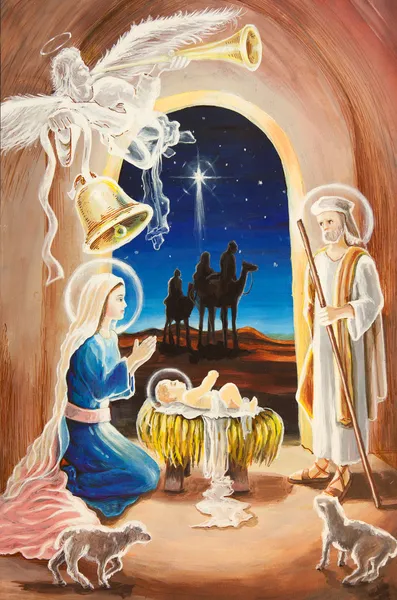 Рождество-Рождение Иисуса — стоковое фото