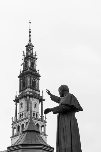 Статуя Pope John Paul Ii - Ченстохова, Польша — стоковое фото