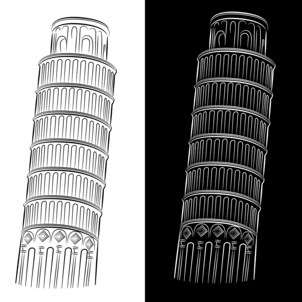 Пизанская башня — стоковый вектор