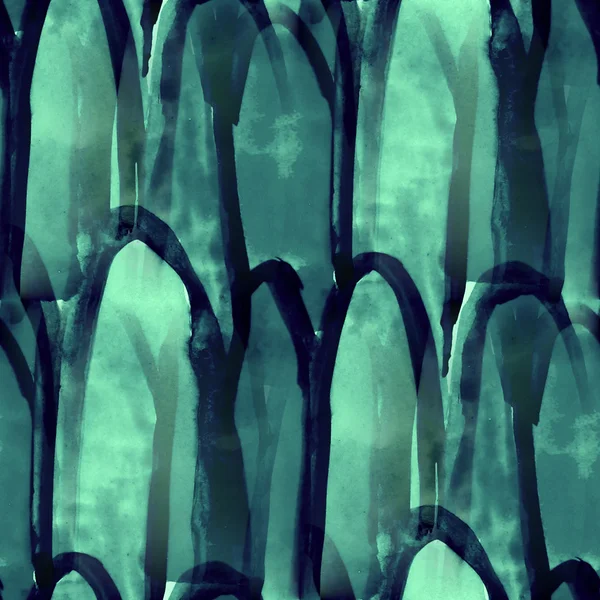 Абстрактное искусство синий бесшовные кубизма Пикассо текстуру акварели wal — стоковое фото