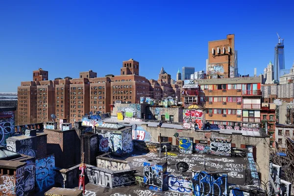 Граффити в городе Нью-Йорке — стоковое фото