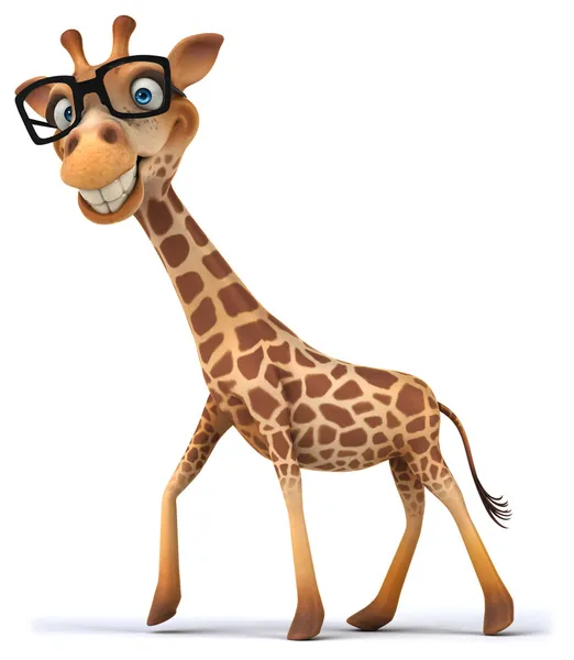 Забавный жираф с очками Лицензионные Стоковые Изображения
